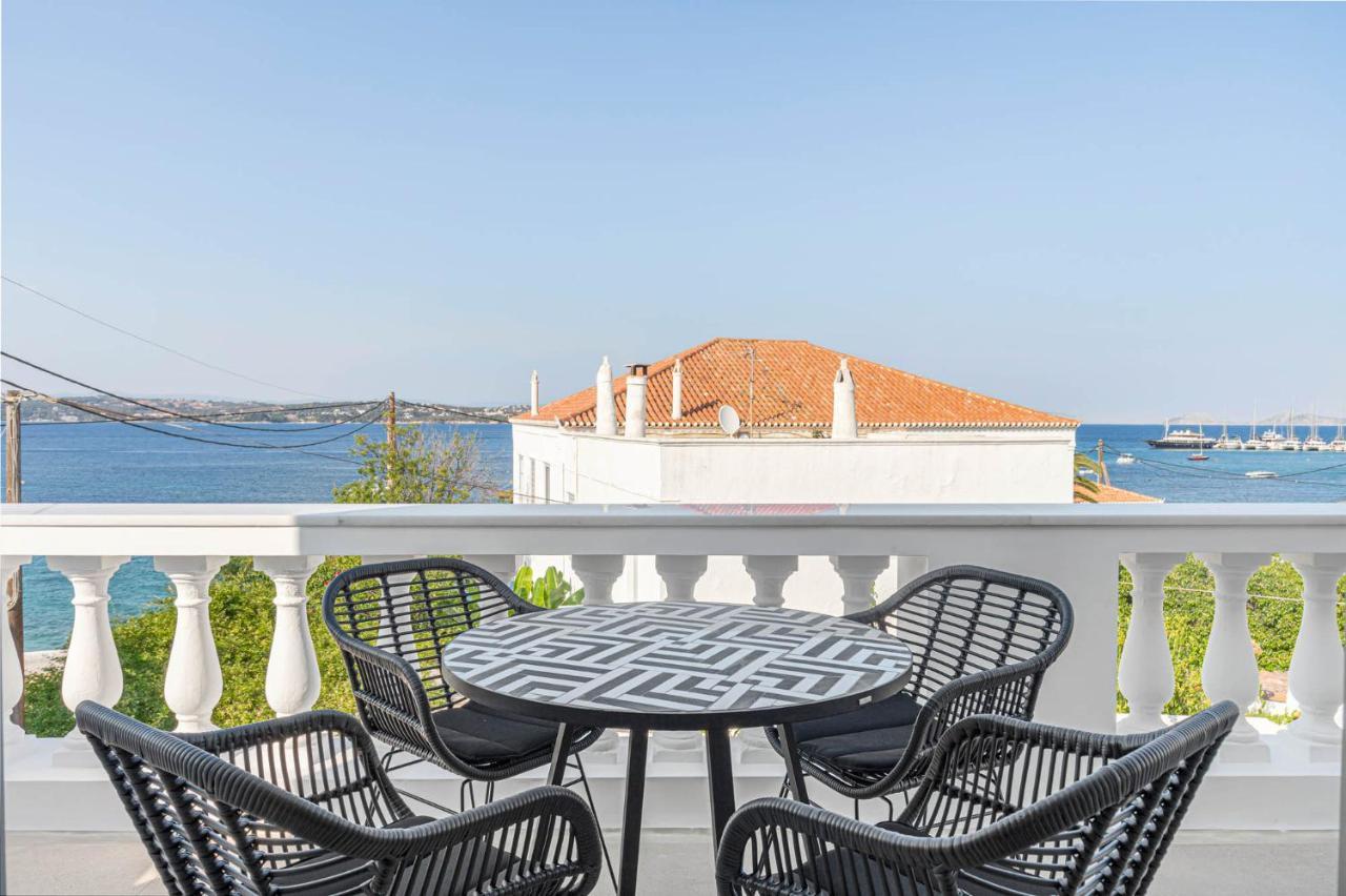 Pearl House - Luxurious New Beach Villa In Spetses Stunning View Ligoneri Zewnętrze zdjęcie