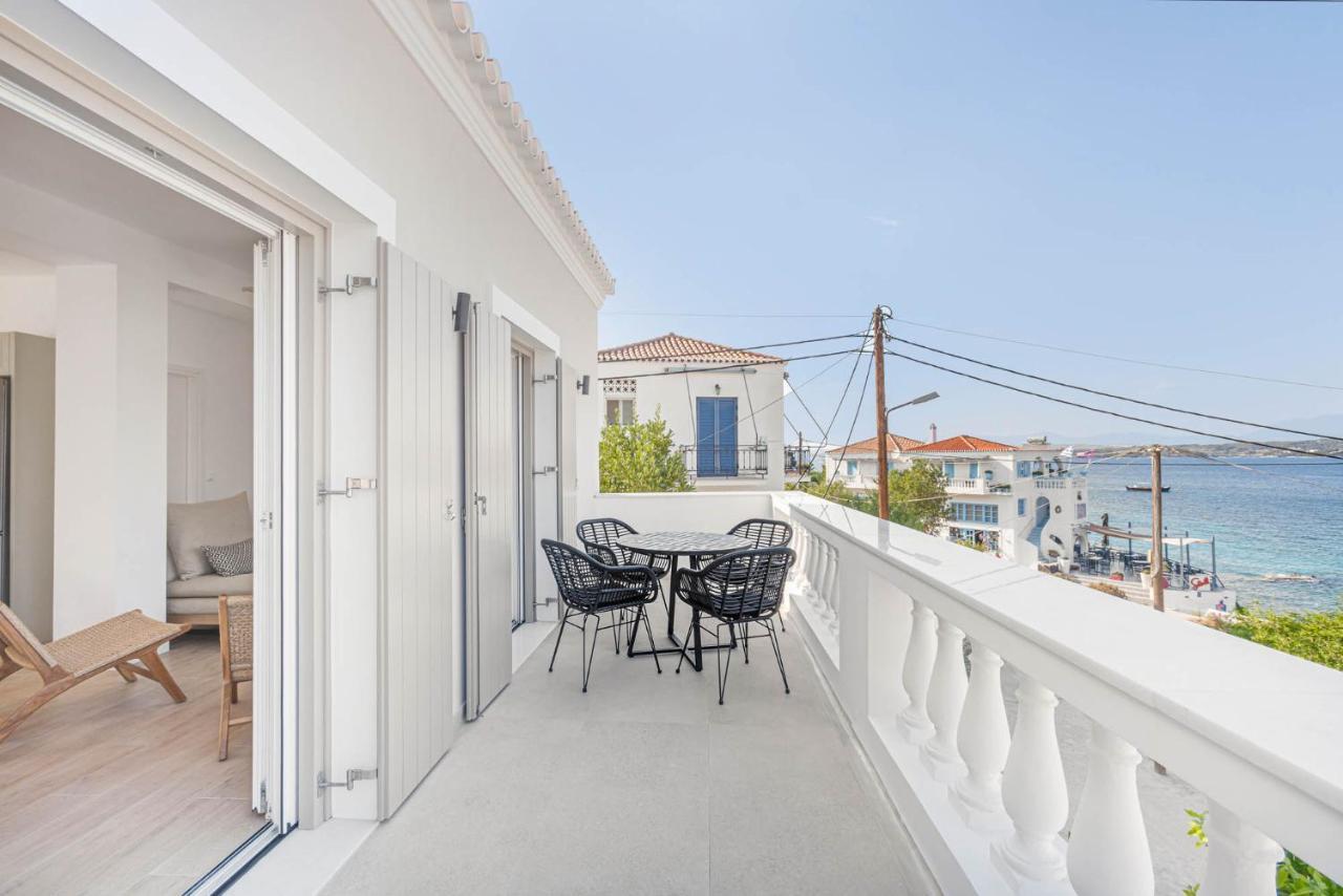 Pearl House - Luxurious New Beach Villa In Spetses Stunning View Ligoneri Zewnętrze zdjęcie