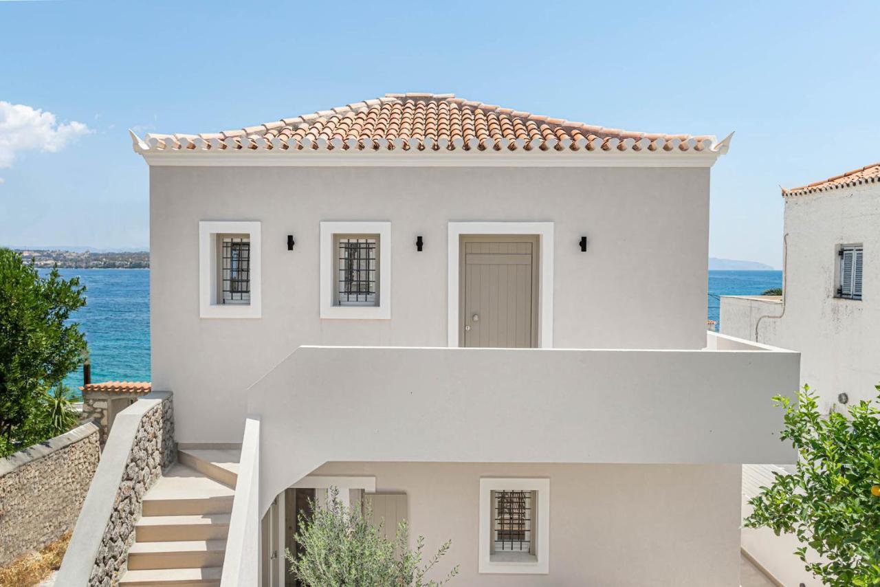 Pearl House - Luxurious New Beach Villa In Spetses Stunning View Ligoneri Zewnętrze zdjęcie