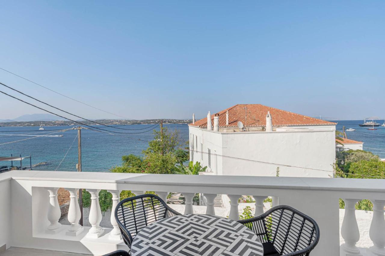 Pearl House - Luxurious New Beach Villa In Spetses Stunning View Ligoneri Zewnętrze zdjęcie